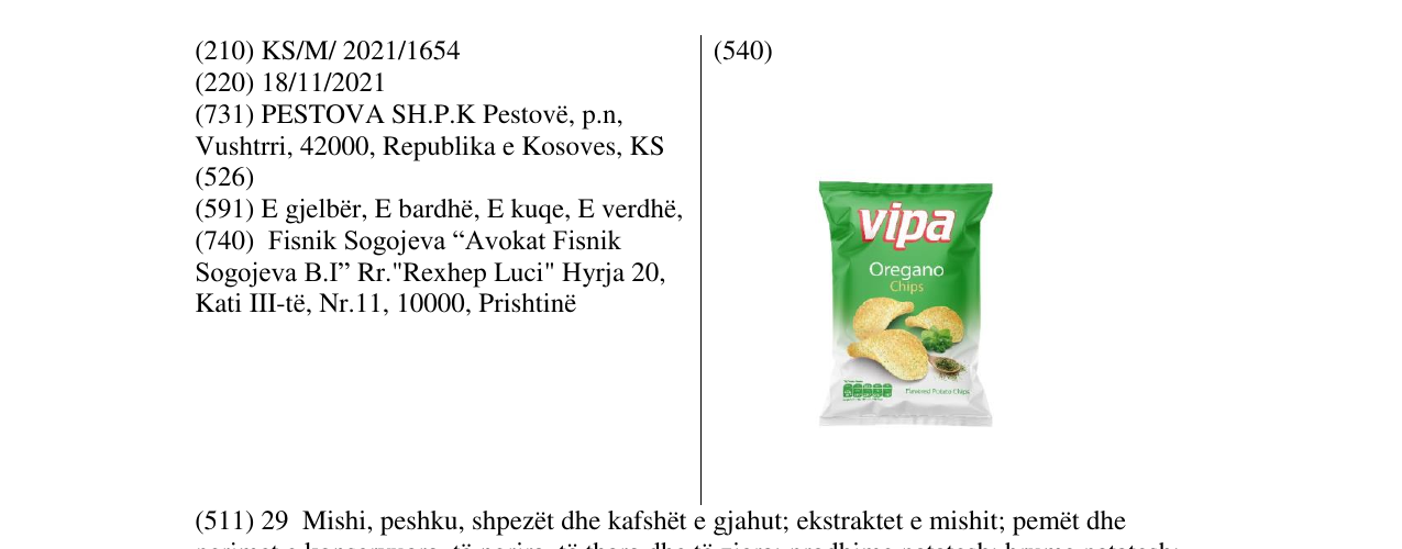 Zëri i markës Markë figurative në buletin
