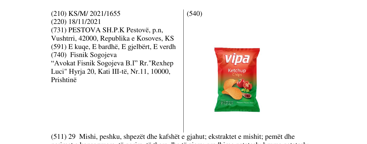 Zëri i markës Markë figurative në buletin