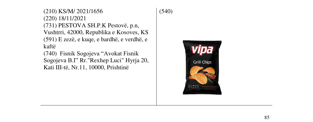 Zëri i markës Markë figurative në buletin