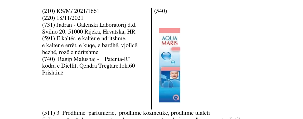 Zëri i markës Markë figurative në buletin