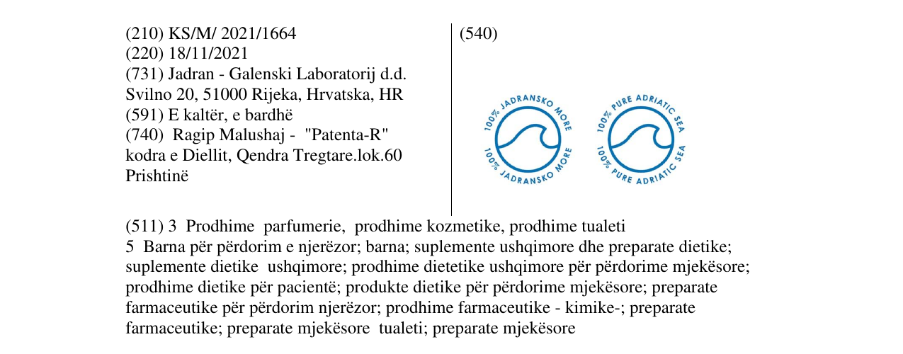 Zëri i markës Markë figurative në buletin