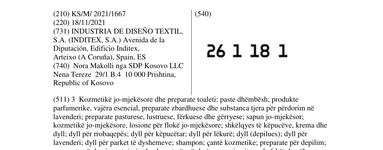 Zëri i markës Markë figurative në buletin