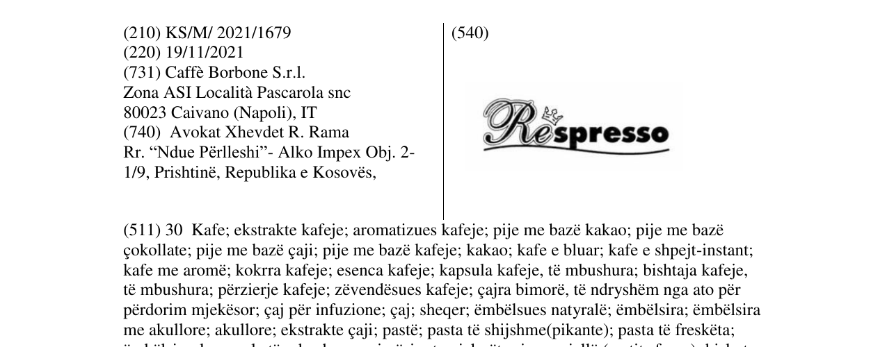 Zëri i markës Markë figurative në buletin