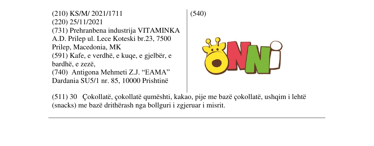 Zëri i markës Markë figurative në buletin