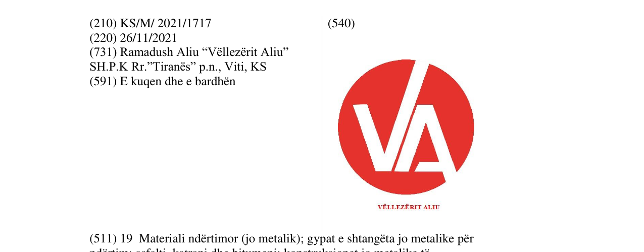 Zëri i markës Markë figurative në buletin