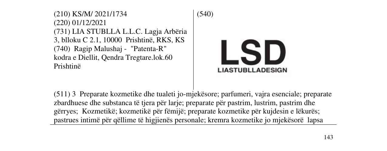 Zëri i markës Markë figurative në buletin