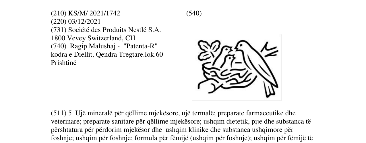 Zëri i markës Markë figurative në buletin