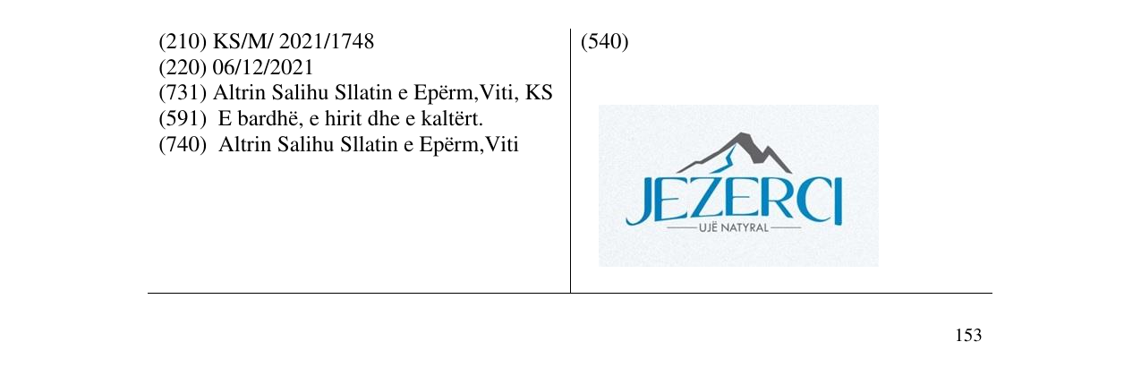 Zëri i markës Markë figurative në buletin