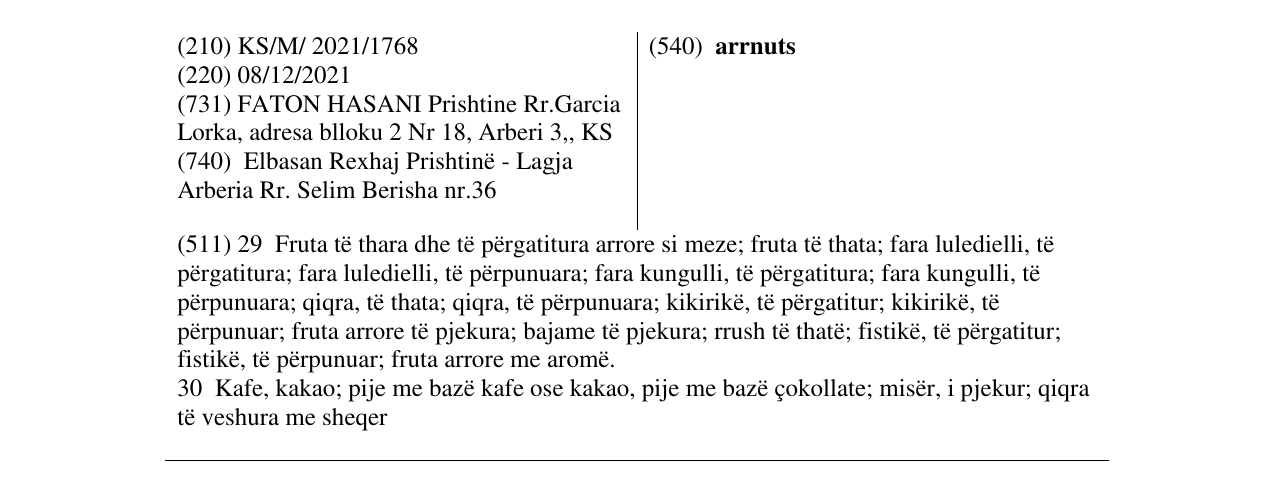 Zëri i markës arrnuts në buletin