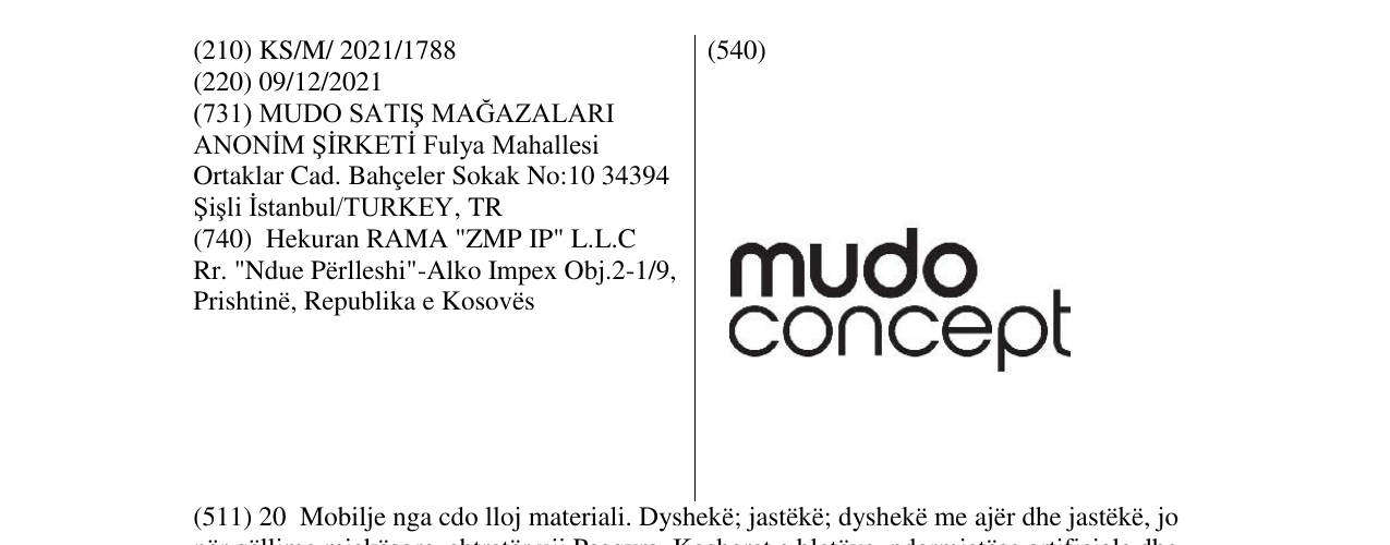 Zëri i markës mudo concept në buletin