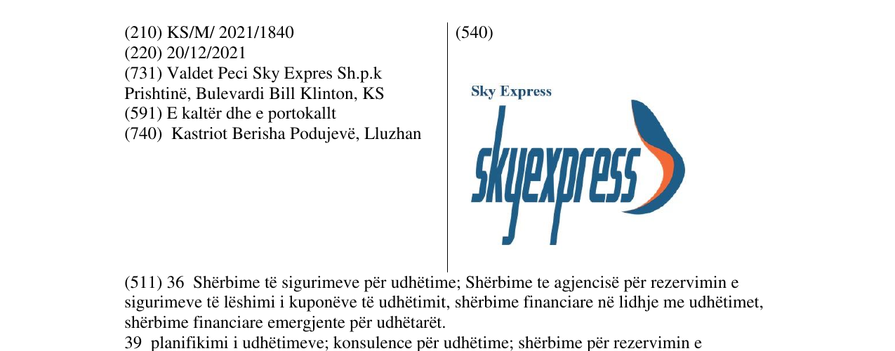 Zëri i markës Markë figurative në buletin