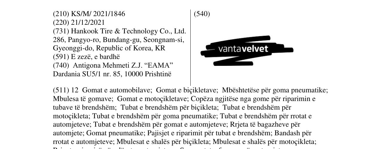 Zëri i markës Markë figurative në buletin