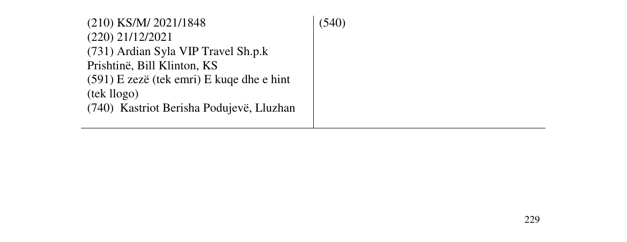 Zëri i markës VIP Travel në buletin