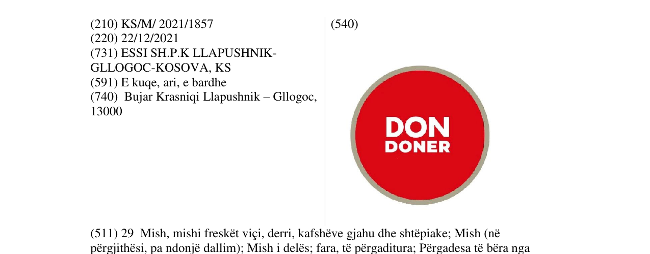 Zëri i markës Markë figurative në buletin