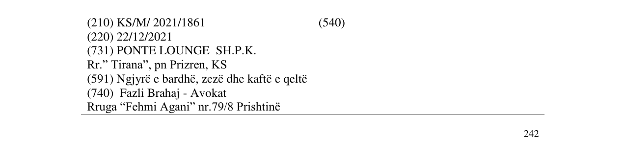 Zëri i markës Markë figurative në buletin
