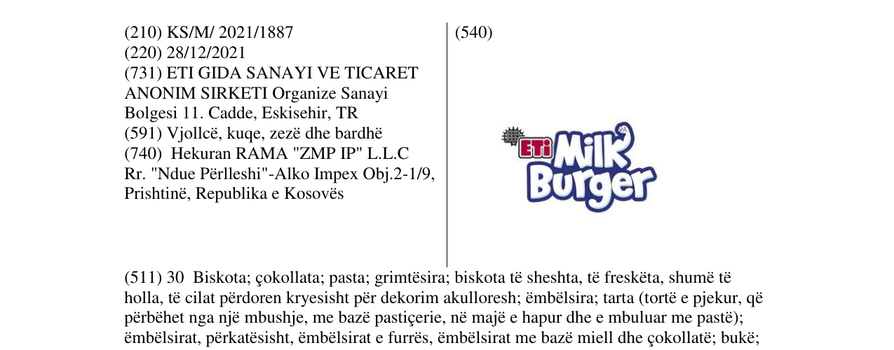 Zëri i markës Markë figurative në buletin