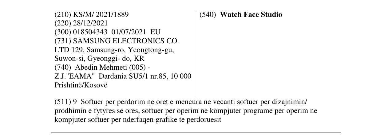 Zëri i markës Watch Face Studio në buletin