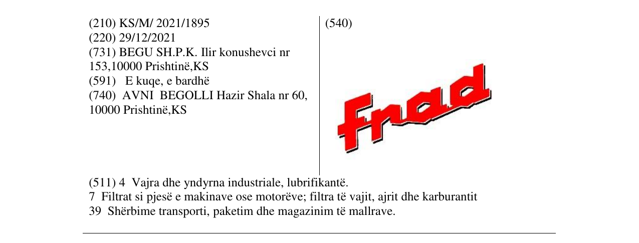Zëri i markës Markë figurative në buletin