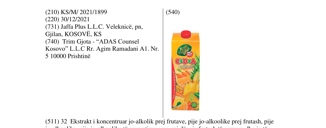 Zëri i markës Markë figurative në buletin