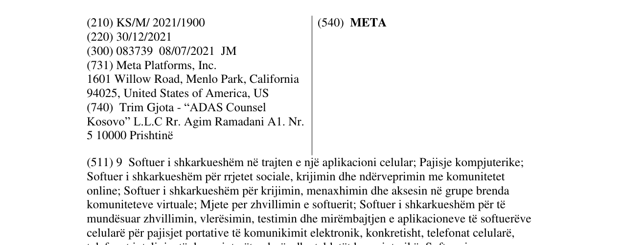Zëri i markës META në buletin