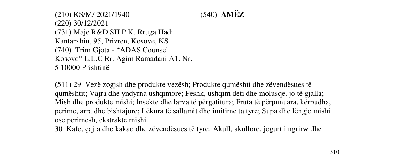 Zëri i markës AMËZ në buletin
