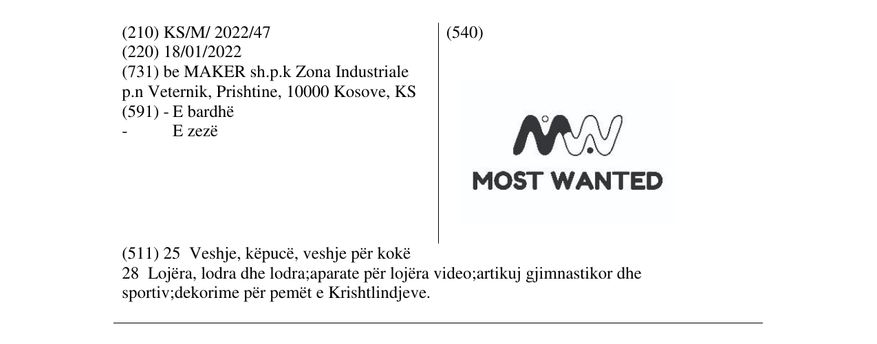 Zëri i markës MM në buletin
