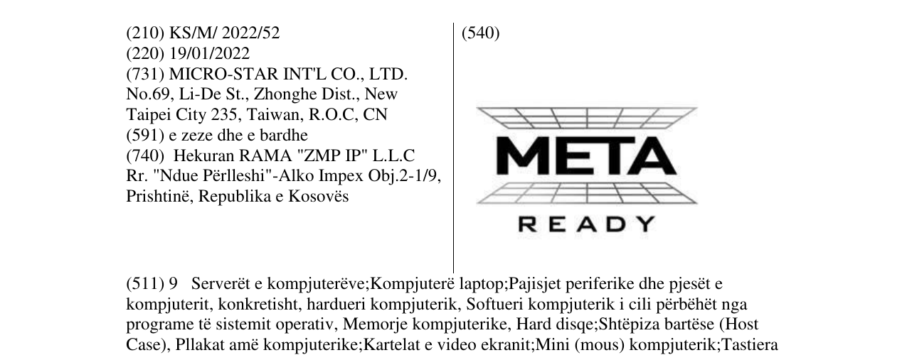 Zëri i markës META në buletin