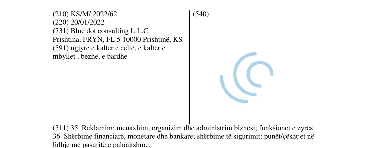 Zëri i markës Markë figurative në buletin