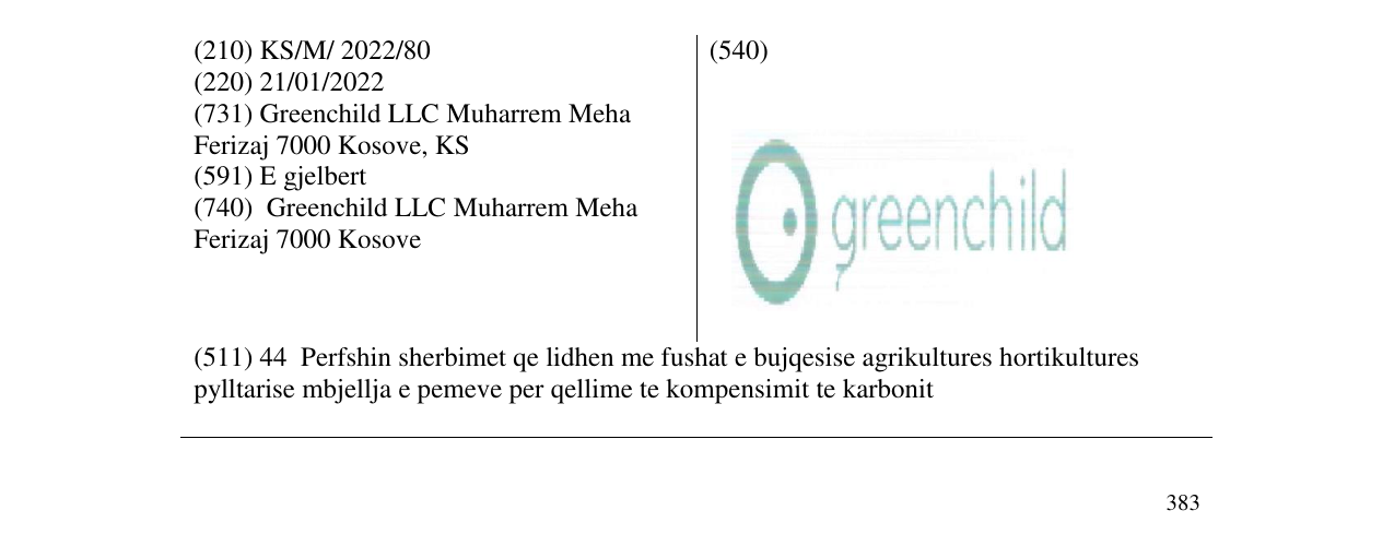 Zëri i markës green child në buletin