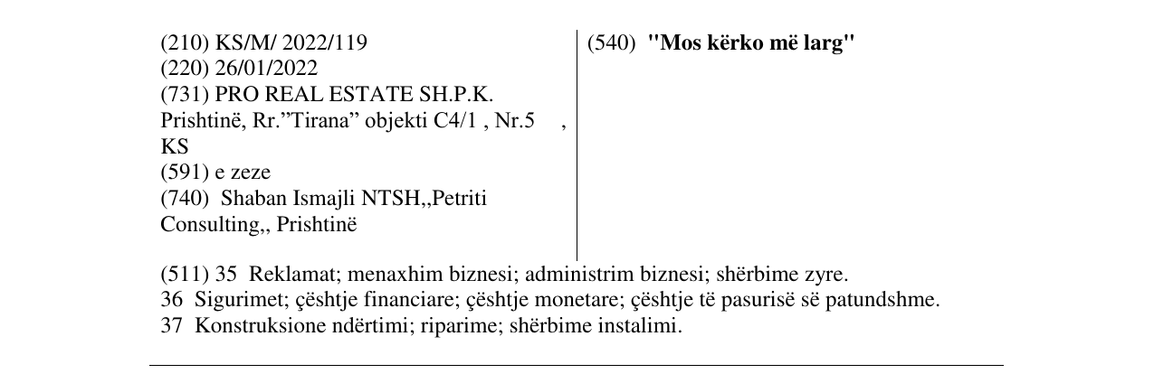 Zëri i markës "Mos kërko më larg" në buletin