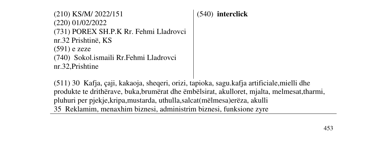 Zëri i markës interclick në buletin