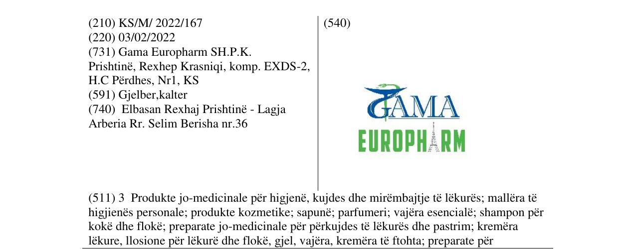 Zëri i markës Markë figurative në buletin