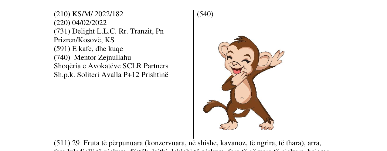 Zëri i markës Markë figurative në buletin