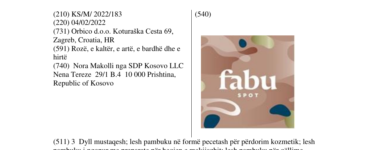 Zëri i markës fabu në buletin