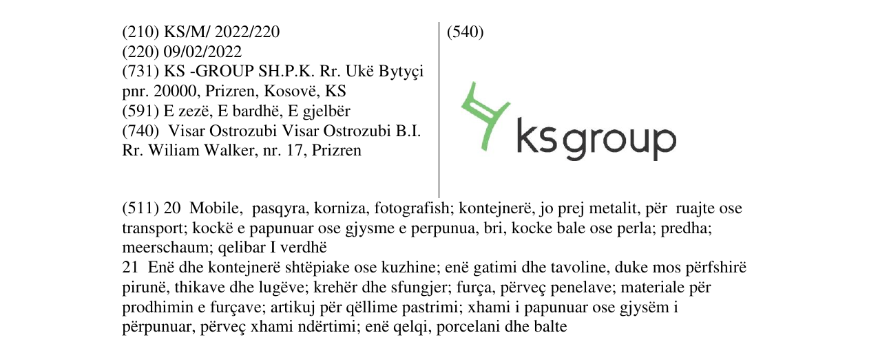 Zëri i markës ks group në buletin
