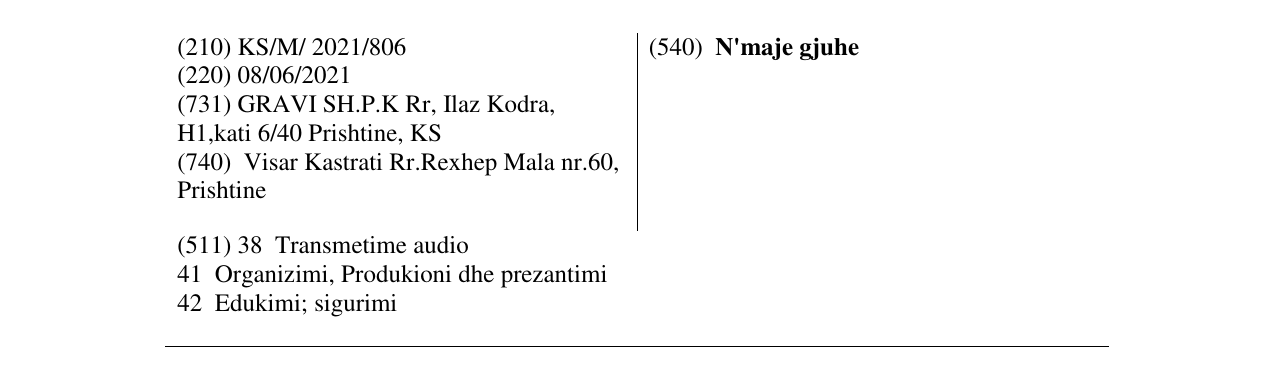 Zëri i markës N'maje gjuhe në buletin