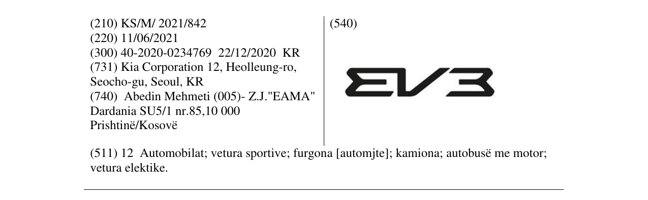 Zëri i markës KIA në buletin