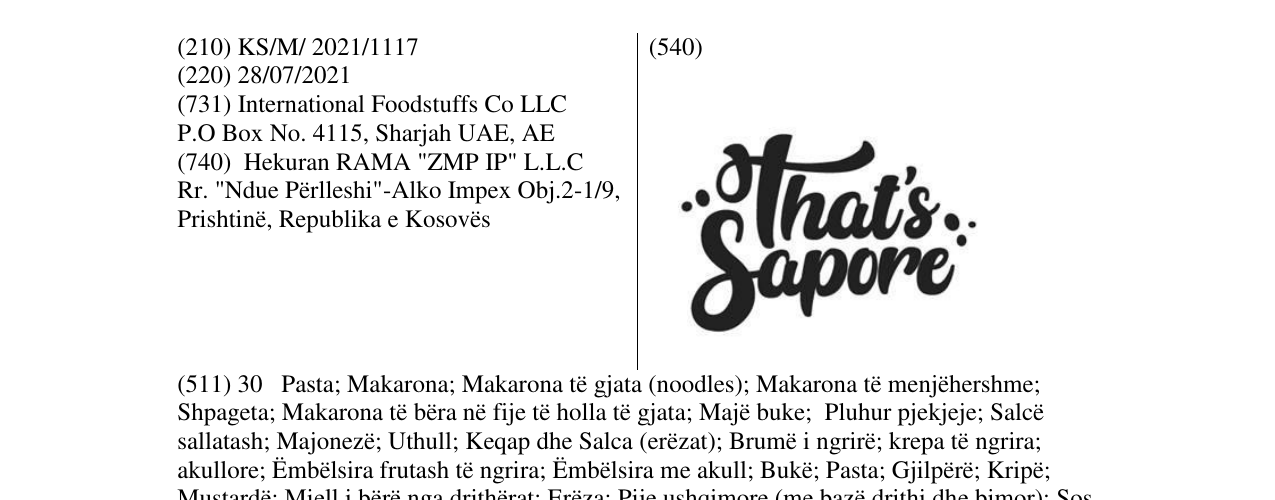 Zëri i markës Markë figurative në buletin