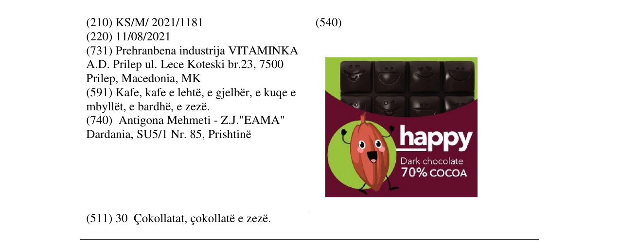 Zëri i markës HAPPY në buletin