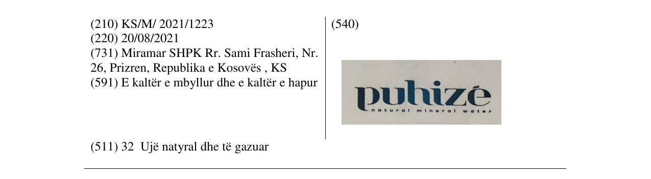 Zëri i markës Markë figurative në buletin