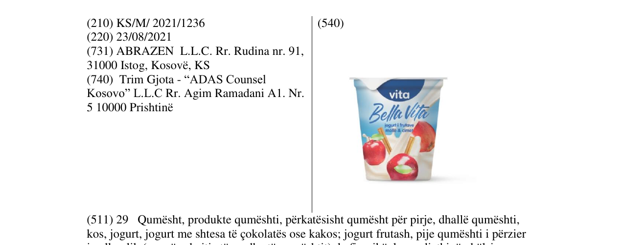 Zëri i markës Markë figurative në buletin