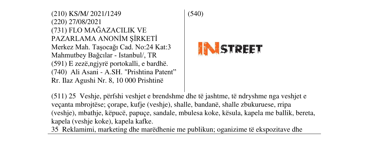 Zëri i markës Markë figurative në buletin
