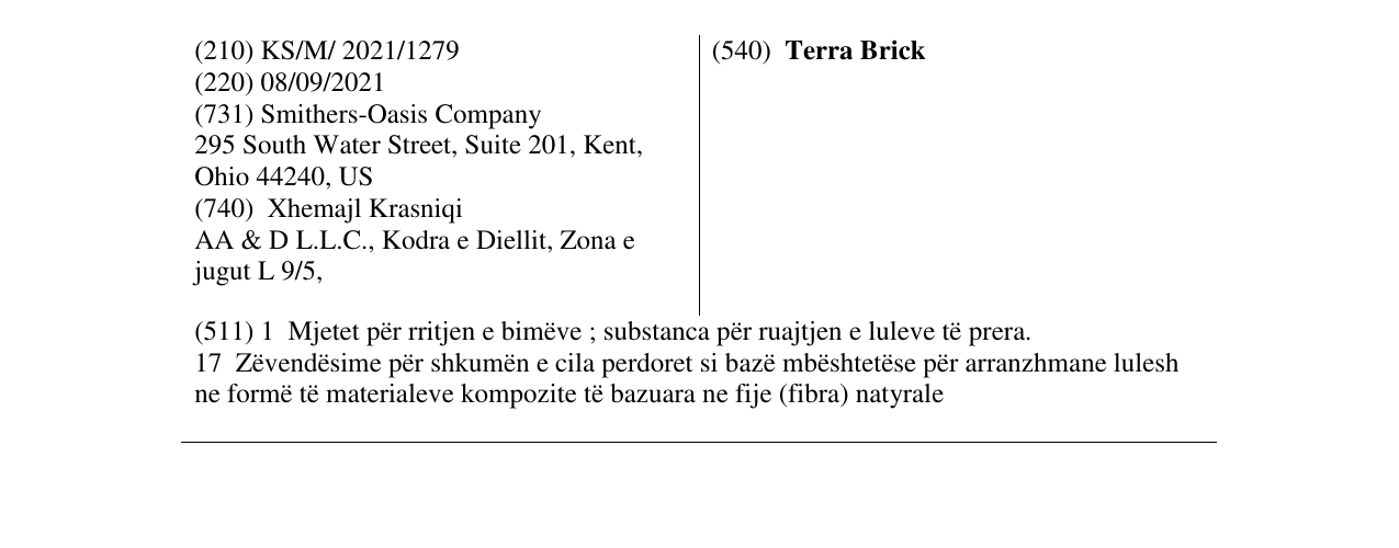 Zëri i markës Terra Brick në buletin