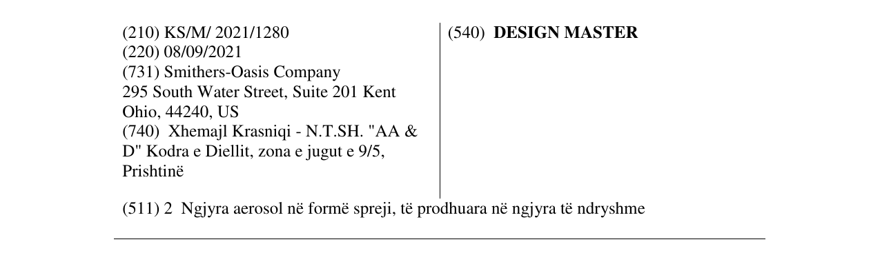 Zëri i markës DESIGN MASTER në buletin