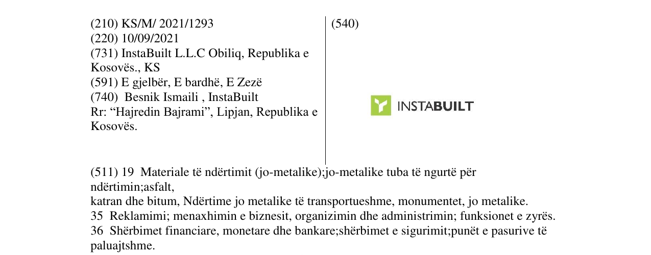 Zëri i markës Markë figurative në buletin