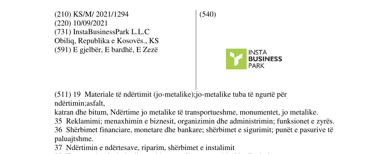 Zëri i markës Markë figurative në buletin