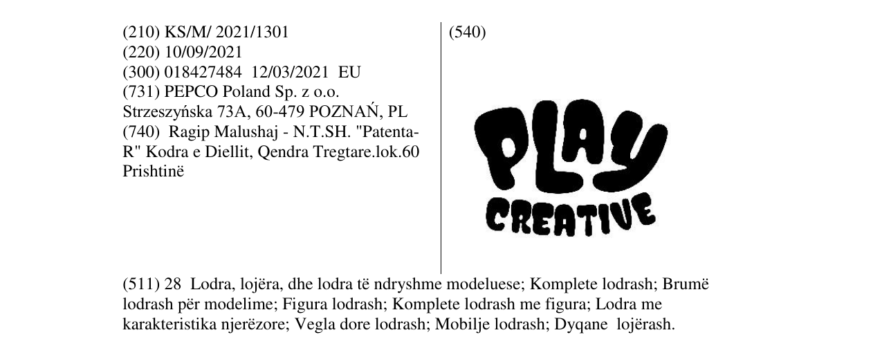 Zëri i markës Play CREATIVE në buletin