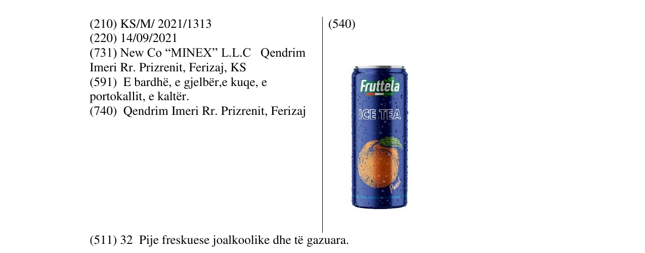Zëri i markës Fruttela në buletin