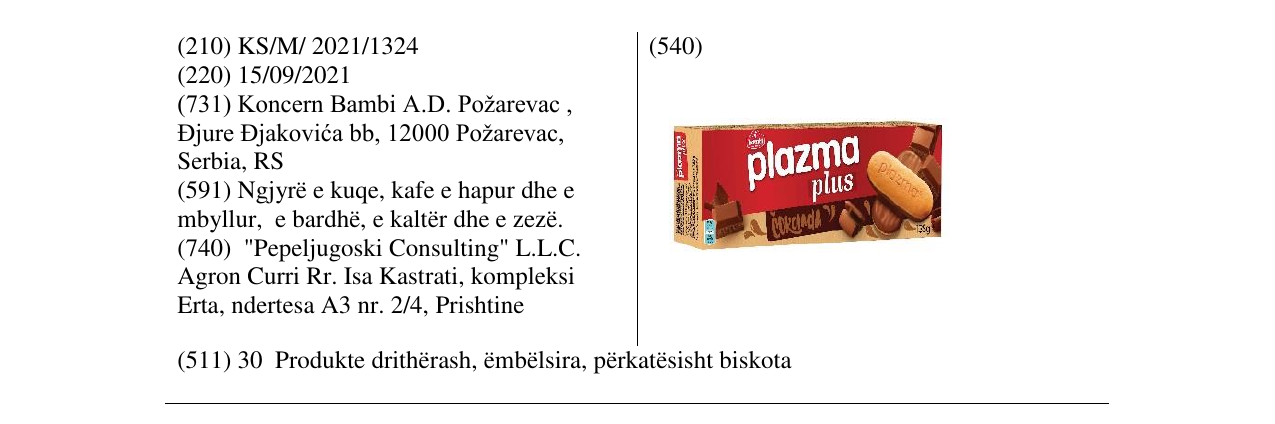Zëri i markës Markë figurative në buletin