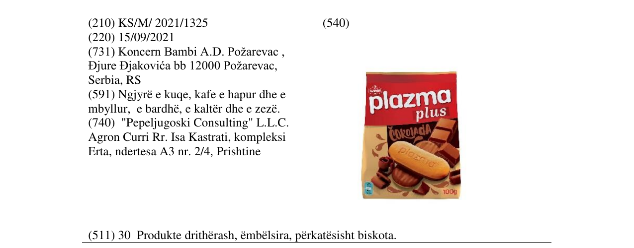 Zëri i markës Markë figurative në buletin
